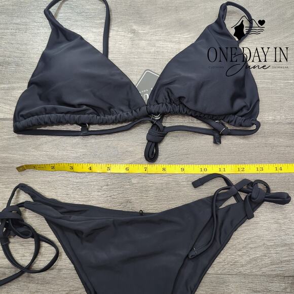 Zaful Adjustable Triangle Tie Side Bikini Swimsuit Size M - Picture 2 of 5